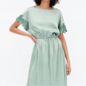 Zara Satin Effect Dress XS NWT